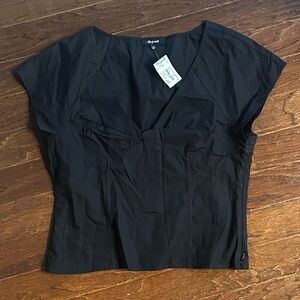 Madewell Black Short Sleeve Top